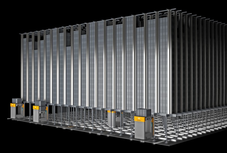 Unique use of space with extremely high storage density. System heights of up to 12 m make the PowerCube the highest container compact warehouse in its class.