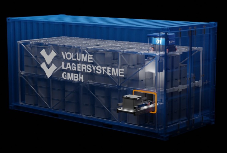 Volume DIVE in 20- or 40-feet-container.