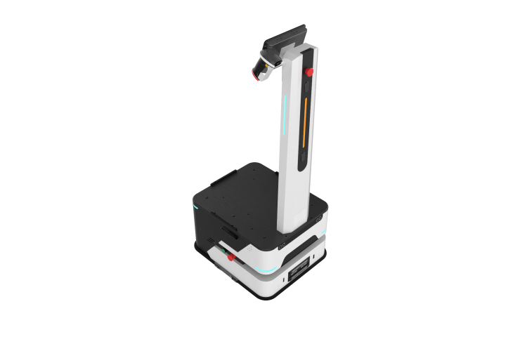 Youibot's Automatic Trolley warehouse fulfillment solution: Kommissionierroboter AT100 AMR und Flottenmanagementsystem YOUIFleet.