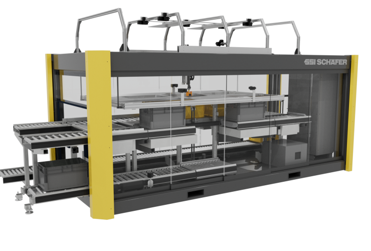 SSI Piece Picking ist eine vollautomatisierte Robotiklösung für die Einzelstückkommissionierung.