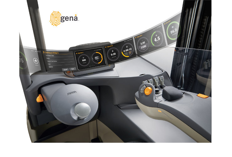 Das neue, intuitive Crown Gena Betriebssystem wird über einen farbigen Touchscreen bedient.