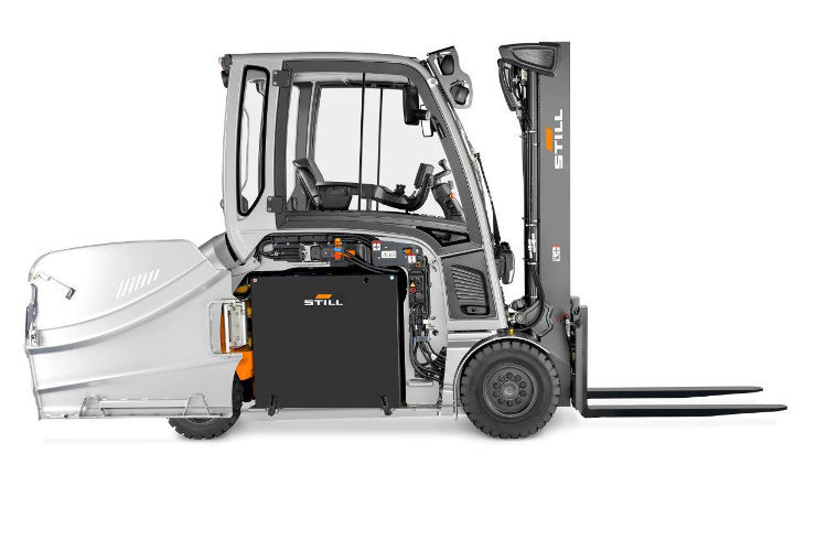 Sideways battery change for high availability.