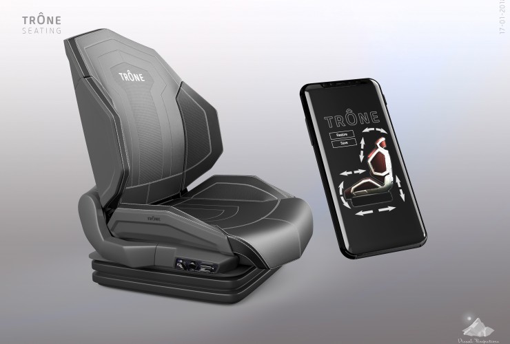 TRÔNE Forklift truck seat